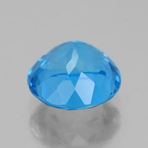 Topaz Gemstone in 8 mm (calibrated) Size for Sale, Topaz Stone in Swiss Blue Color
