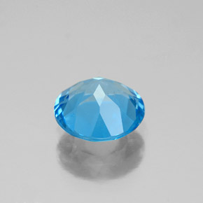 Topaz Gemstone in 8 mm (calibrated) Size for Sale, Topaz Stone in Swiss Blue Color