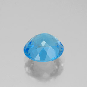 Topaz Gemstone in 8 mm (calibrated) Size for Sale, Topaz Stone in Swiss Blue Color