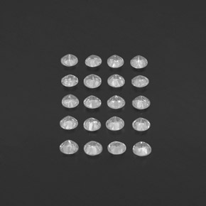 Topaz Gemstone in 3 mm (calibrated) Size for Sale, Topaz Stone in White Color