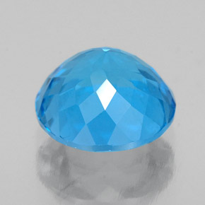 Topaz Gemstone in 8 mm (calibrated) Size for Sale, Topaz Stone in Swiss Blue Color
