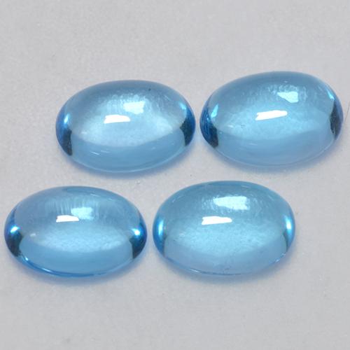 Baby Blue Topaz Gem - 0.9ct Oval Cabochon (ID: 341086)