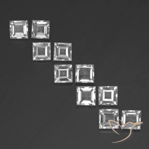 7.49ctw Natural White Topaz, Square, VVS