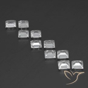 Topaz Gemstones in 5 x 5 mm (calibrated) Size for Sale, Topaz Stones in White Color