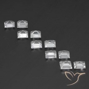 Topaz Gemstones in 5 x 5 mm (calibrated) Size for Sale, Topaz Stones in White Color