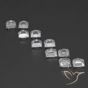 Topaz Gemstones in 5 x 5 mm (calibrated) Size for Sale, Topaz Stones in White Color