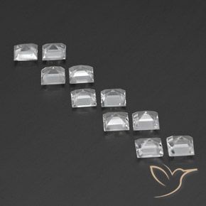 Topaz Gemstones in 5 x 5 mm (calibrated) Size for Sale, Topaz Stones in White Color