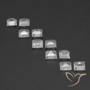 Topaz Gemstones in 5 x 5 mm (calibrated) Size for Sale, Topaz Stones in White Color