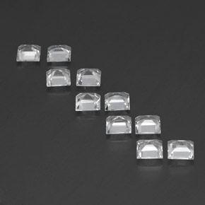 Topaz Gemstone in 5 x 5 mm (calibrated) Size for Sale, Topaz Stone in White Color