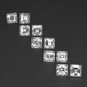 8.3ct Square Facet White Topaz for sale thumb image of 8.3ct Square Facet White Topaz (ID: 341394)