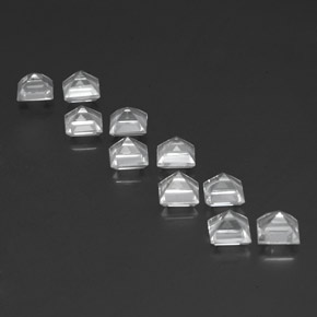 Topaz Gemstones in 5 x 5 mm (calibrated) Size for Sale, Topaz Stones in White Color