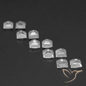 Topaz Gemstones in 5 x 5 mm (calibrated) Size for Sale, Topaz Stones in White Color