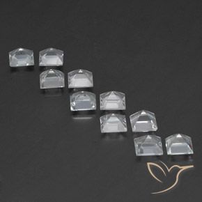 Topaz Gemstones in 5 x 5 mm (calibrated) Size for Sale, Topaz Stones in White Color