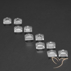Topaz Gemstones in 5 x 5 mm (calibrated) Size for Sale, Topaz Stones in White Color