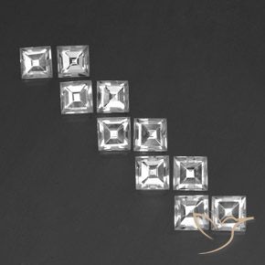 8.28ctw Natural White Topaz, Square, VS