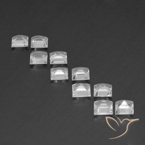 Topaz Gemstones in 5 x 5 mm (calibrated) Size for Sale, Topaz Stones in White Color