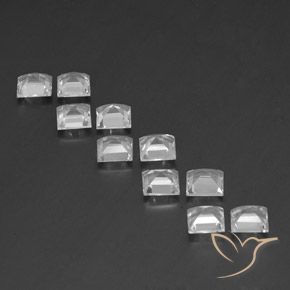 Topaz Gemstones in 5 x 5 mm (calibrated) Size for Sale, Topaz Stones in White Color