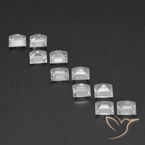 Topaz Gemstones in 5 x 5 mm (calibrated) Size for Sale, Topaz Stones in White Color