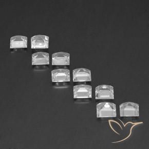 Topaz Gemstones in 5 x 5 mm (calibrated) Size for Sale, Topaz Stones in White Color
