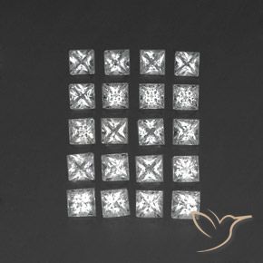 3.79ctw Natural White Topaz, Square, SI 3.79ctw Natural White Topaz, Square, SI