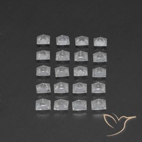 Topaz Gemstones in 3.6 x 3.6 mm Size for Sale, Topaz Stones in White Color