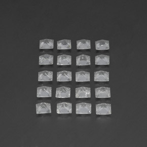 Topaz Gemstones in 3.6 x 3.6 mm Size for Sale, Topaz Stones in White Color