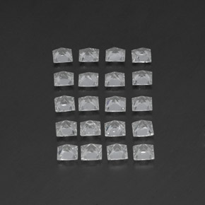 Topaz Gemstones in 3.6 x 3.5 mm Size for Sale, Topaz Stones in White Color