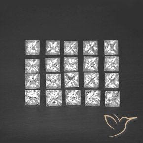 5.27ctw Natural White Topaz, Square, VS