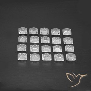 Topaz Gemstones in 3.6 x 3.6 mm Size for Sale, Topaz Stones in White Color