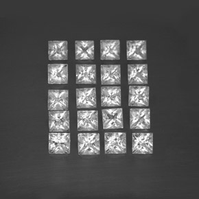 4.9ct Princess-Cut White Topaz for sale thumb image of 4.9ct Princess-Cut White Topaz (ID: 341499)