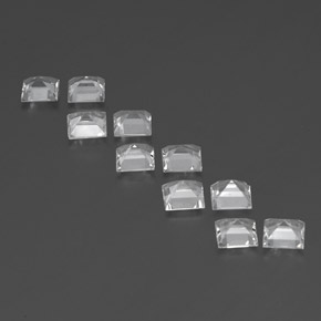 Topaz Gemstone in 5 x 5 mm (calibrated) Size for Sale, Topaz Stone in White Color