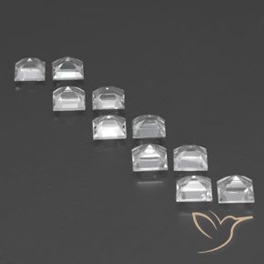 Topaz Gemstones in 5 x 5 mm (calibrated) Size for Sale, Topaz Stones in White Color