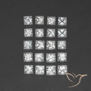 4.81ctw Natural White Topaz, Square, VS-SI