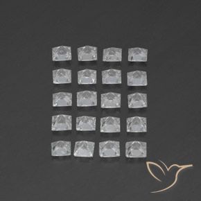 Topaz Gemstones in 3.5 x 3.5 mm Size for Sale, Topaz Stones in White Color