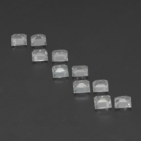 Topaz Gemstone in 4 x 4 mm (calibrated) Size for Sale, Topaz Stone in White Color