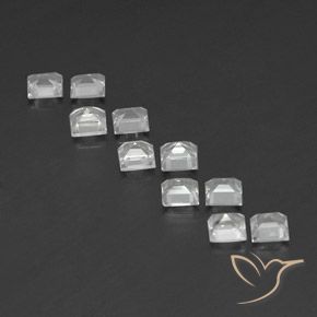 Topaz Gemstones in 4 x 4 mm (calibrated) Size for Sale, Topaz Stones in Warm White Color