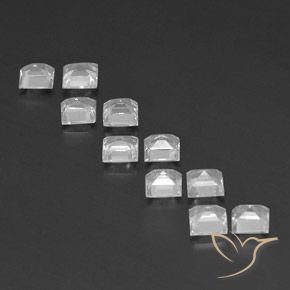 Topaz Gemstones in 4 x 4 mm (calibrated) Size for Sale, Topaz Stones in White Color