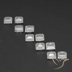 Topaz Gemstones in 4 x 4 mm (calibrated) Size for Sale, Topaz Stones in Clear White Color