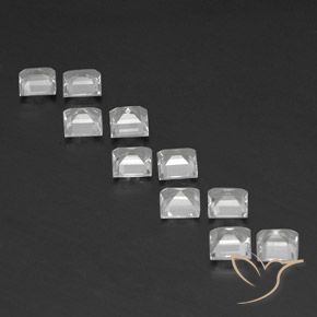 Topaz Gemstones in 4 x 4 mm (calibrated) Size for Sale, Topaz Stones in Clear White Color