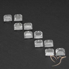 Topaz Gemstones in 4 x 4 mm (calibrated) Size for Sale, Topaz Stones in White Color