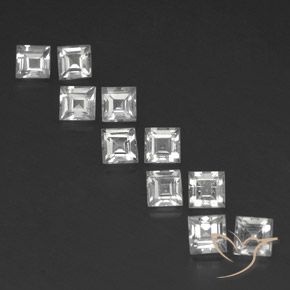 4.67ctw Natural Clear White Topaz, Square, VS