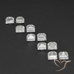 Topaz Gemstones in 4 x 4 mm (calibrated) Size for Sale, Topaz Stones in Clear White Color