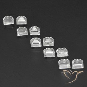 Topaz Gemstones in 4 x 4 mm (calibrated) Size for Sale, Topaz Stones in Clear White Color