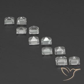 Topaz Gemstones in 4 x 4 mm (calibrated) Size for Sale, Topaz Stones in Warm White Color