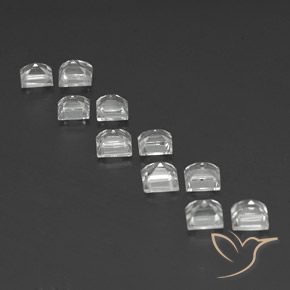 Topaz Gemstones in 4 x 4 mm (calibrated) Size for Sale, Topaz Stones in Clear White Color