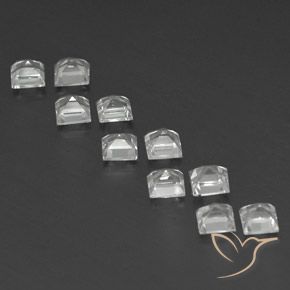 Topaz Gemstones in 4 x 4 mm (calibrated) Size for Sale, Topaz Stones in Clear White Color
