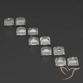Topaz Gemstones in 4 x 4 mm (calibrated) Size for Sale, Topaz Stones in Clear White Color