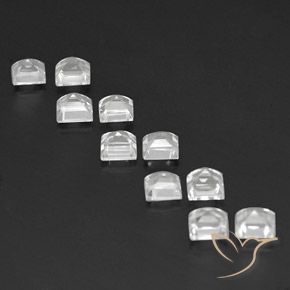 Topaz Gemstones in 4.2 x 4.2 mm Size for Sale, Topaz Stones in Clear White Color