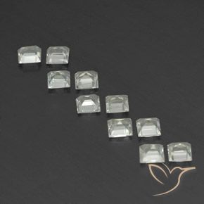 Topaz Gemstones in 4 x 4 mm (calibrated) Size for Sale, Topaz Stones in Warm White Color