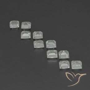 Topaz Gemstones in 4 x 4 mm (calibrated) Size for Sale, Topaz Stones in Warm White Color